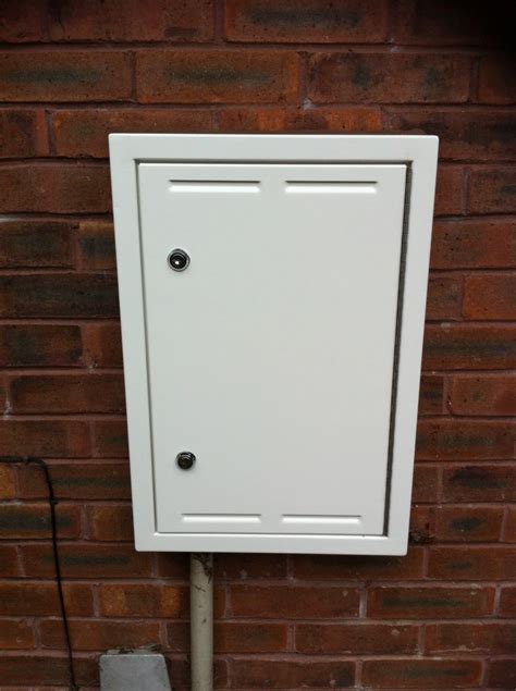 external electric meter box door|outside electric meter cupboard.